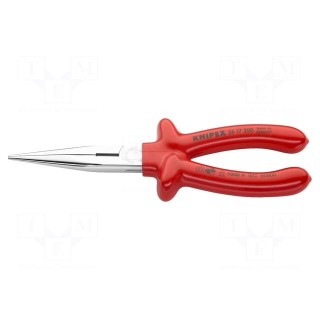 Pliers | cutting,insulated,half-rounded nose,universal | 200mm