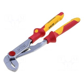 Pliers | insulated,adjustable | steel | 250mm | 1kVAC | V: with button