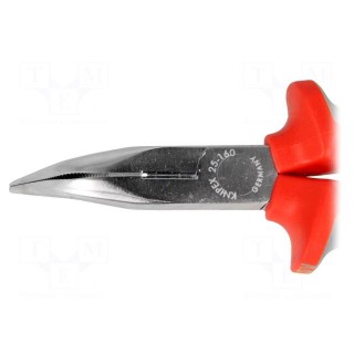 Pliers | insulated,curved,half-rounded nose | 160mm | 1kVAC
