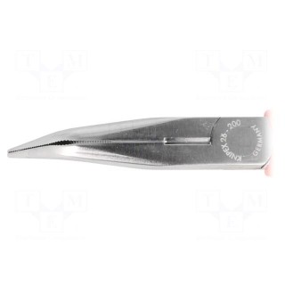 Pliers | insulated,curved,half-rounded nose | steel | 200mm