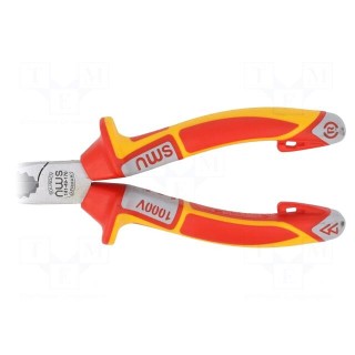 Pliers | insulated,curved,telephone | 170mm | Cut: with side face