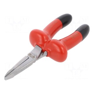 Pliers | insulated,flat | alloy steel | 160mm | 1kVAC