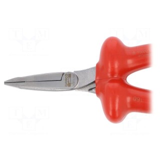 Pliers | insulated,flat | alloy steel | 160mm | 1kVAC