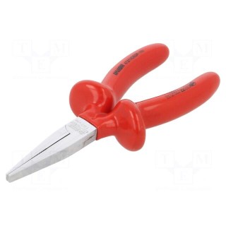 Pliers | insulated,flat | carbon steel | 160mm | 472/1VDEDP