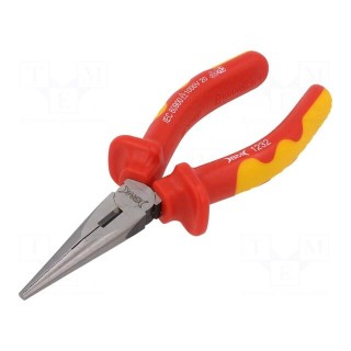 Pliers | insulated,half-rounded nose | 160mm