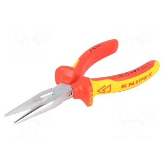 Pliers | insulated,half-rounded nose | steel | 160mm