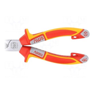 Pliers | insulated,half-rounded nose,telephone,elongated | 170mm