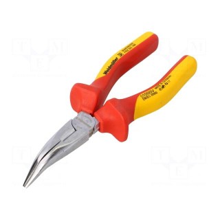Pliers | insulated,straight,half-rounded nose | steel | 160mm
