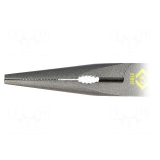Pliers | insulated,straight,half-rounded nose,elongated | 170mm