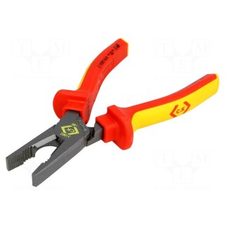 Pliers | insulated,universal | for voltage works | 180mm