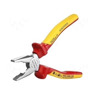 Pliers | insulated,universal | for voltage works | 180mm | 1kVAC