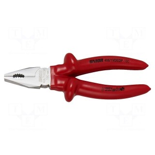 Pliers | insulated,universal | carbon steel | 180mm | 406/1VDEDP