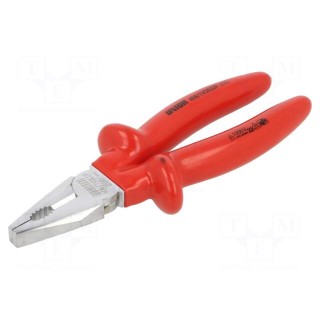 Pliers | insulated,universal | carbon steel | 200mm | 406/1VDEDP