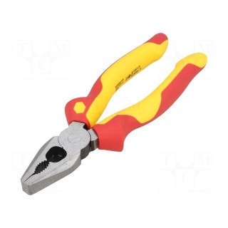 Pliers | insulated,universal | for voltage works | steel | 180mm