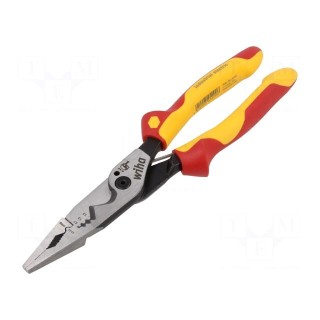 Pliers | insulated,universal | steel | 225mm | 1kVAC | insulated