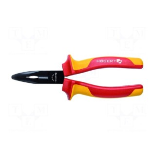 Pliers | insulated,universal,elongated | 160mm