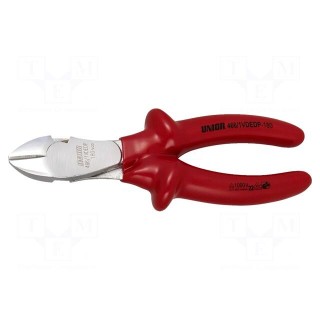 Pliers | side,cutting,insulated | carbon steel | 180mm | 466/1VDEDP