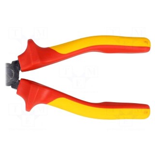Pliers | insulated,side,cutting | for voltage works | steel | 140mm