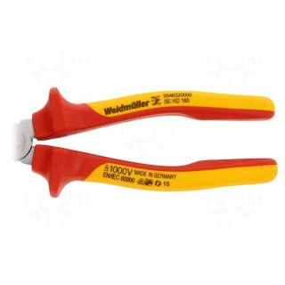 Pliers | insulated,side,cutting | for voltage works | steel | 160mm