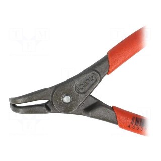Pliers | for circlip | external | 10÷25mm | Pliers len: 130mm | angular