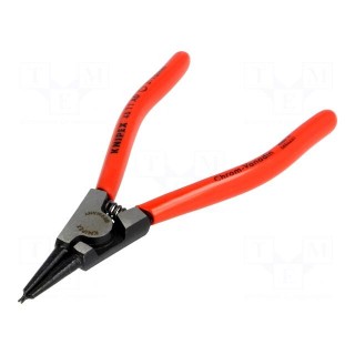 Pliers | for circlip | external | 3÷10mm | Pliers len: 140mm | straight