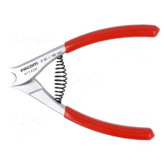 Pliers | for circlip without holes | 60÷160mm | Pliers len: 190mm