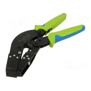 Pliers | curved,notching | for cutting cable trays | Cut: R6