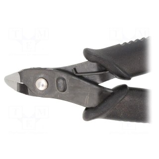 Pliers | cutting,miniature,curved | ESD | 160mm | blackened tool