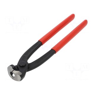 Pliers | end,for ear clamp,stainless steel ties | 220mm