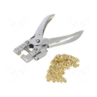 Pliers | for rivets,crimping | PG-T573 | 160mm | Kit: rivet set