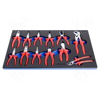 Kit: pliers | cutting,insulated,adjustable,round,flat,universal