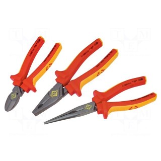 Kit: pliers | insulated | Kit: fpliers for gripping,side cutters