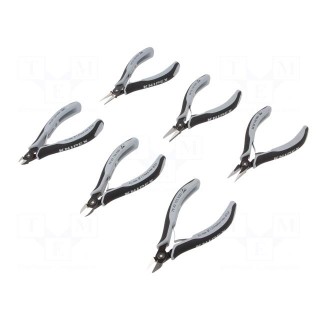 Kit: pliers | cutting,round,precision,half-rounded nose | ESD | bag
