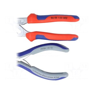 Kit: pliers | Pcs: 2 | cutting,adjustable | Package: bag