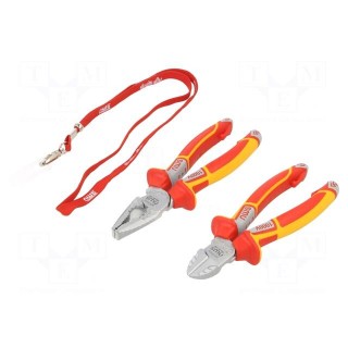 Kit: pliers | side,cutting,insulated,universal | 2pcs.