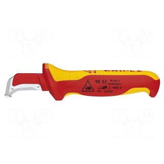 Knife | for electricians | semicircular | Tool length: 180mm | 1kVAC