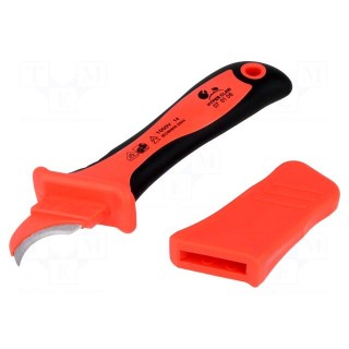 Knife | for electricians | semicircular | Tool length: 180mm | 1kVAC