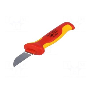 Knife | for electricians | straight | for cables | Tool length: 185mm