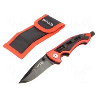 Knife | universal | Tool length: 210mm | Blade length: 80mm | folding