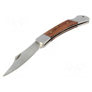 Knife | Tool length: 162mm | Blade length: 70mm | polished grip