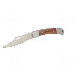 Knife | Tool length: 162mm | Blade length: 70mm | polished grip