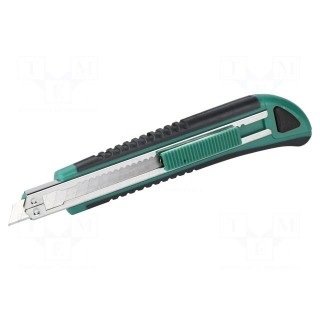 Knife | universal | 9mm | locked blade | Handle material: plastic