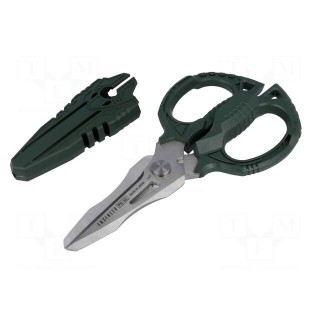 Scissors | 160mm | anti-slip handles,partially serrated  blade
