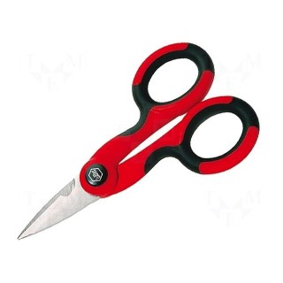 Scissors | for cables | Tool length: 145mm | Working part len: 34mm