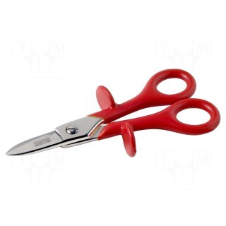 Scissors | for cables | Tool length: 150mm | Blade length: 38mm