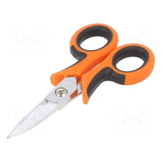 Scissors | for electricians | curved | 145mm