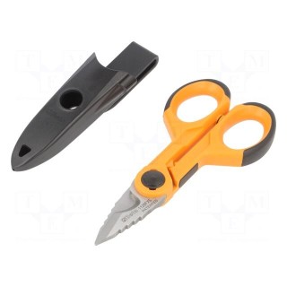 Scissors | for electricians | straight | for cables | 145mm