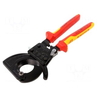 Cutters | L: 250mm | Tool material: steel | Øcable: 32mm | 240mm2 | 1kVAC