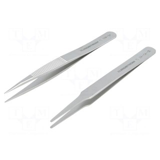 Kit: tweezers | Pcs: 2 | universal | Blades: straight