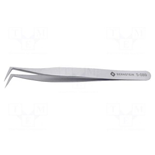 Tweezers | 115mm | Blades: curved | Blade tip shape: sharp | universal